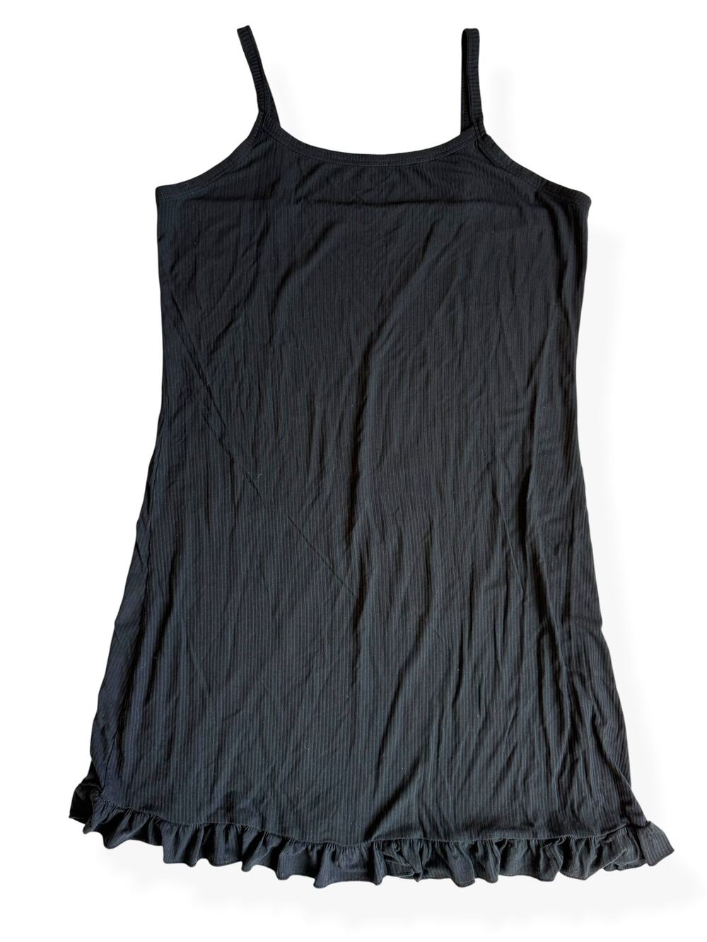 Posh Peanut Black Nightgown Viscose Bamboo Women's Large